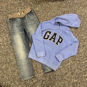 Jeans and hoodie by Gap for boys 5T